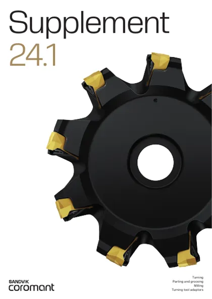 Обложка: Точение и фрезерование: дополнение 24.1 Sandvik Coromant